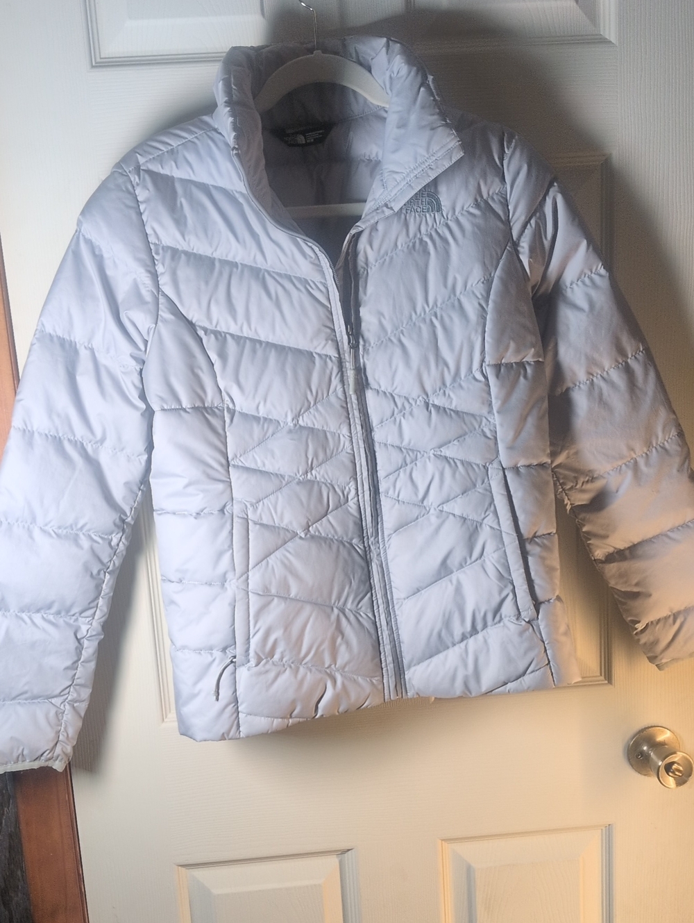 The North Face Women's Light Silver Puffy Jacket